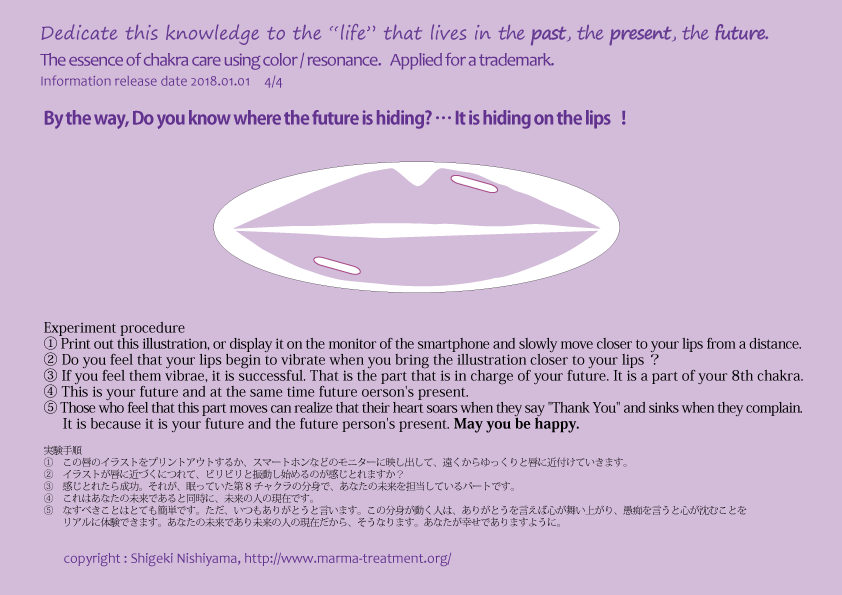 8th chakra, By the way, Do you know where the future is hiding? … It is hiding on the lips!